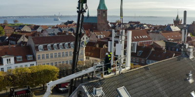 Ericssonovi inženjeri postavljaju TDC-ovu 5G mrežu u Helsingøru