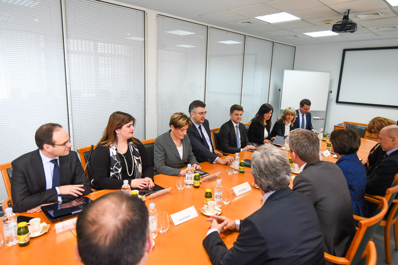 Radni sastanak članova Vlade i menadžmenta kompanije / Working meeting of members of Croatian government and ENT management